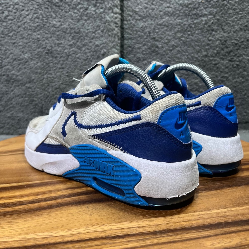 Nike Air Max Excee Sneakers White Blue Mens Shoes‎ Athletic Casual 7Y - Picture 6 of 12